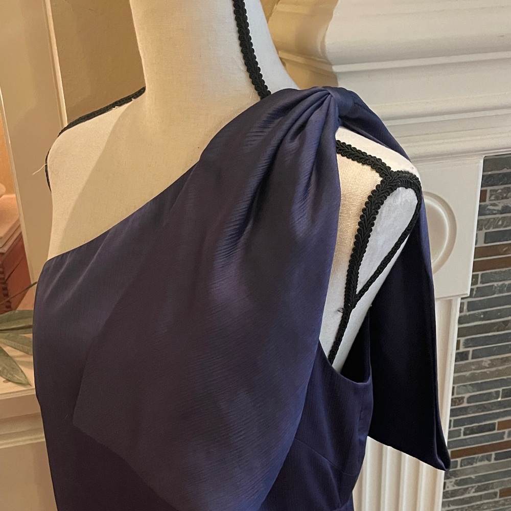 Sachin + Babi One-Shoulder Dress in Deep Blue - Picture 3 of 7